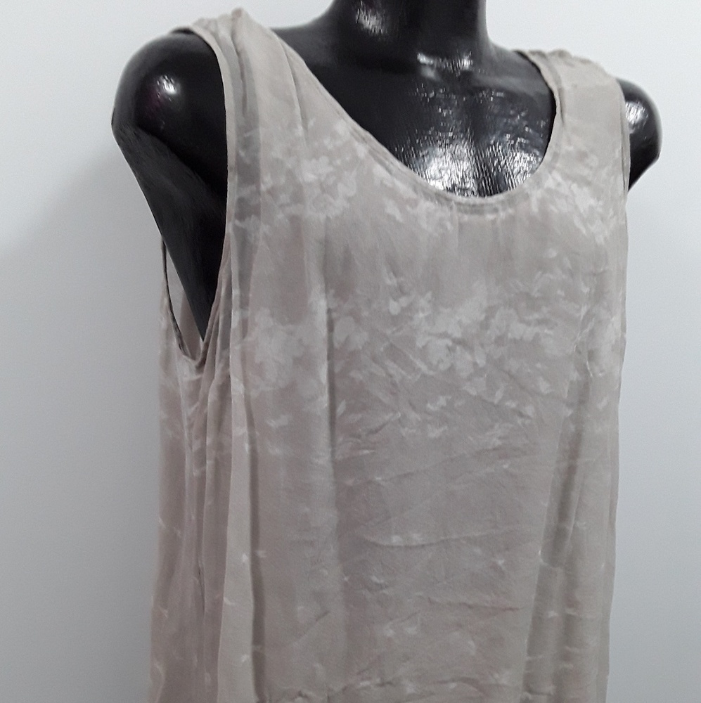 Coldwater Creek silk top blouse sleeves women size XL (18) - Picture 3 of 6